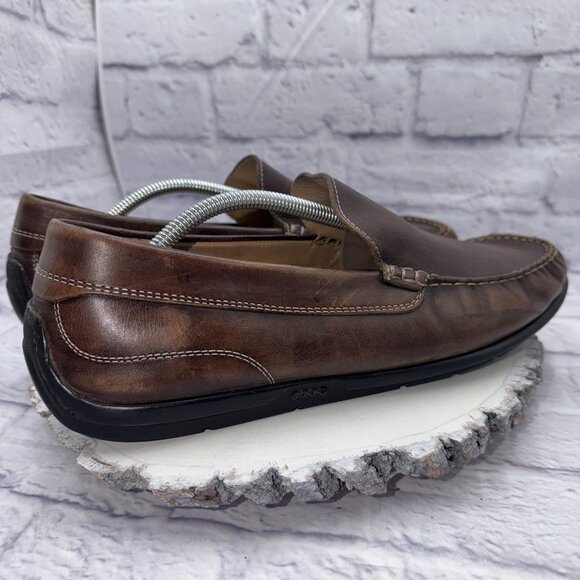Ecco Classic Moc 2.0 Loafers Mens Driving Shoes Brown Leather Size 47 US 13 main image 9